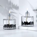 İmperiums Black Pearl Cylinder Dekoratif Kandil Mum 2'li Set