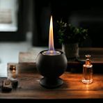 impeRiums Goblet Of Fire Özel Tasarım Masaüstü Taşınabilir Bioethanol Şömine Siyah