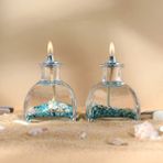 Imperiums Ocean Blue Dekoratif Kandil Mum 2'li Set - Mavi - 2 Adet