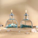 impeRiums Ocean Blue Dekoratif Kandil Mum 2'li Set