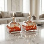 Imperiums Ocean Red Dekoratif Kandil Mum 2'li Set - Kırmızı - 2 Adet