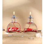 impeRiums Ocean Red Dekoratif Kandil Mum 2'li Set