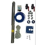 Impo Sk 404/10 1Hp Krom Başlıklı 20 Mt Yassı Kablolu Ve Panolu 40 Mt Halatlı Çift Vanalı Akıtma Başlıklı Monofaze Takım Dalgıç Pompa
