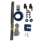 Impo Sk 404/10 1hp Krom Başlıklı 45 Mt Yassı Kablolu Ve Panolu 90 Mt Halatlı Çift Vanalı Akıtma Başlıklı Monofaze Takım Dalgıç Pompa