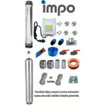 Impo Sk 415/08 3 hp Technoplast Başlıklı 15 mt Yassı Kablolu ve Panolu 30 mt Halatlı Çift Vanalı Akıtma Başlıklı Monofaze Takım Dalgıç Pompa