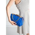ImPolo Almira Saks Mavi 17x26 cm Kadın El Çantası
