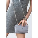 ImPolo Farah Gri Kadın Omuz Çanta Ve Cüzdan 14x20 Ebatında