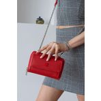 ImPolo Farah Kırmızı Kadın Omuz Çanta Ve Cüzdan 14x20 Ebatında