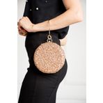 ImPolo Jesi Roz Taşlı Bilezik 16x16 cm Kadın Abiye Çanta