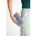 ImPolo Solin Mavi Taba 10x18.5 cm Kadın El ve Cep Cüzdanı
