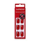 İmpress Color Reddy Or Not Kısa Kendinden Yapışkanlı Takma Tırnak