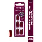 İmPRESS imPRESS Color Kendinden Yapışkanlı Uzun Bordo Takma Tırnak 30 Adet Pratik Kullanım Özelliği