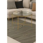 İMS ZİGON DÜNYASI 8465131464 İms Şeffaf Cam Orta Sehpa – Gold Ayaklı Modern Tasarım