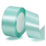 IMSOLDECOR Nane Yeşili Kurdele 40 mm x 23 Metre, Hediye Paketleme için Saten Kumaş Kurdeleler, Kendin Yap El Sanatları, Saç Yayları, Buketler, Balonlar, Dikiş Projeleri, Noel, Düğün Partisi ve Doğum Günü Pastası