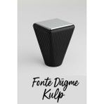 İmt Aksesuar Imt Aksesuar Lüks Fonte Düğme Mobilya,çekmece,tv Ünitesi.dolap,yatak Odası,şifonyer Kulpu - Siyah - Krom - DÜĞME KULP
