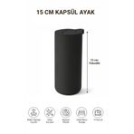 İMT AKSESUAR Kapsül Bohem 15 cm Siyah Mobilya Kanepe Sehpa Tv Ünitesi Koltuk ve Konsol Ayağı Beyaz