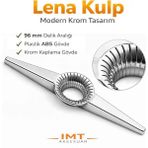 İmt Aksesuar Lena Mobilya Kulpu 96 mm Krom Dolap Çekmece Mutfak Dolabı Tv Ünitesi Kulpu