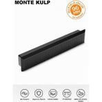 İmt Aksesuar Lüks Monte 96 mm Krom Mobilya Çekmece Dolap Yatak Odası Şifonyer Genç ve Çocuk Odası Kulpu - Siyah