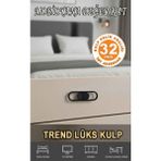 İmt Aksesuar Lüks Trend Kulp Siyah (32 Mm) Mobilya Yatak Odası Tv Ünitesi Konsol Çocuk ve Genç Odası Kulpu - SİYAH