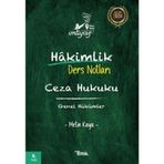İmtiyaz Ceza Hukuku Genel Hükümler Hakimlik Ders Notları / Metin Kaya / Temsil Kitap / 9786256623323