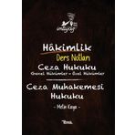 İmtiyaz Hakimlik Ceza Hukuku - Ceza Muhakemesi Hukuku Ders Notları: Genel Hükümler - Özel Hüküml (Kapak değişebilir)