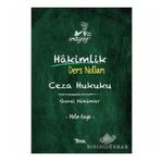 İmtiyaz Hakimlik Ders Notları Ceza Hukuku Genel Hükümler