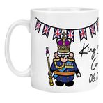 Imtrub Şirin kahve fincanı, Büyük Britanya Kralı Charles III , 350 ml C Şekilli Saplı Çay Fincanı, Taç Giyme Günü Hediyeleri, Union Jack Hatırası