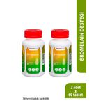 Imuneks Farma Bromelain 220 mg Takviye Edici Gıda 60 Tablet x 2 Adet