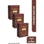 Imuneks Farma Folinex® Hair 24X Vitamin, Mineral ve Bitki Ekstreleri Içeren Takviye Edici Gıda 60 Kapsül x 3 Adet - Aromasız