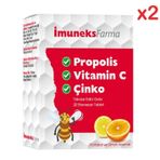 Imuneks Farma Propolis Vitamin C Ve Çinko 20 Tablet 2 Adet