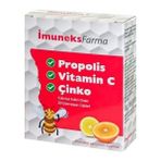 Imuneks propolis Vitamin C ve Çinko 20 Tablet - Dezenfektan Hediyeli (%72 Alkol)
