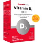Imuneks Vitamin D3 1000 IU Sprey 20 ml - 3 Adet (Toplam 60 ml)