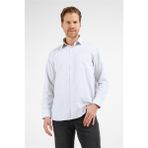 İmza Beyaz - Siyah Çizgili Desen Sert Yaka Uzun Kol Cepli Comfort Fit Pamuklu Gömlek 1004255208
