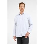 İmza Beyaz - Siyah Çizgili Desen Sert Yaka Uzun Kol Cepli Comfort Fit Pamuklu Gömlek 1004255278