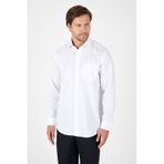 İmza Beyaz Uzun Kol Sert Yaka Cepli Non Iron Comfort Fit Pamuklu Gömlek 1004250268 Beyaz