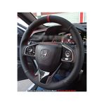 imza direksiyon kılıfı Honda Civic Fc5 Araca Özel Direksiyon Kılıfı (Nokta Alcantra Kırmızı Yüzük)