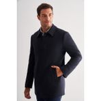 İmza Lacivert Kaşe Bebe Yaka Kapitoneli Astar Comfort Fit Rahat Kesim Klasik Kaban 1008245261 - 54