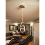 Imza Model Modern LED Sarkıt Avize 3 Renk - Gold