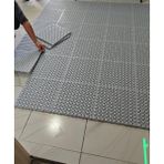İmza Zemin Pvc Geçmeli Kaydırmaz, Hijyenik Islak Zemin Karosu Gri 33X33 cm (9 Adet) - Açık Gri - 33 x 33 cm