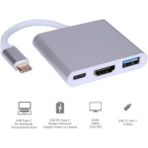In 1 Type-C To Hdmı USB 3.0 Çevirici Dönüştürücü Adaptör 4K