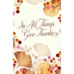 In All Things Give Thanks Journal – 100 Bullet Pages | Gratitude Notebook, Thanksgiving Journal, Autumn Leaves & Red Berries Cover, Dot Grid Gift