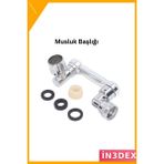 İn3dex 1080° Dönebilen Musluk Başlığı Pirinç Çift Akışlı - 00 Beyaz - Standart