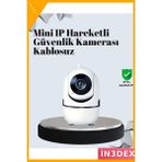 İn3dex 1080P Kablosuz Güvenlik Kamerası Gece Görüşlü ve Iki Yönlü Ses - Standart