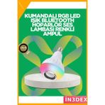 İn3dex 12W E27 Bluetooth Hoparlörlü LED Ampul Rgb Renk Değiştiren - Standart