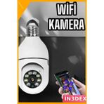İn3dex 360 Derece Dönebilen Duylu Ampul Kamera Akıllı Güvenlik - Standart