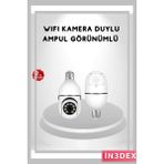 İn3dex 360° Ptz Akıllı Duylu Güvenlik Kamerası Uzaktan Kontrollü - Standart