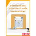 İn3dex 3'ü 1 Arada Mini Fan Nemlendirici Soğutucu Gece Lambası Taşınabilir - 02-Sarı - Standart