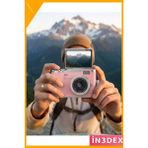 İn3dex 48 Mp Flip Ekran Fotoğraf Makinesi 18X Zoom Pembe - Açık Pembe
