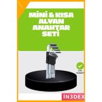 İn3dex 9 Parça Alyan Anahtar Seti Bisiklet Mobilya Otomotiv Tamir - Standart