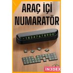 İn3dex Açılır Kapanır Araç Içi Telefon Numaratörü Çevirmeli Alüminyum - Standart - 000-Siyah
